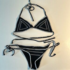 Embroidered bikini